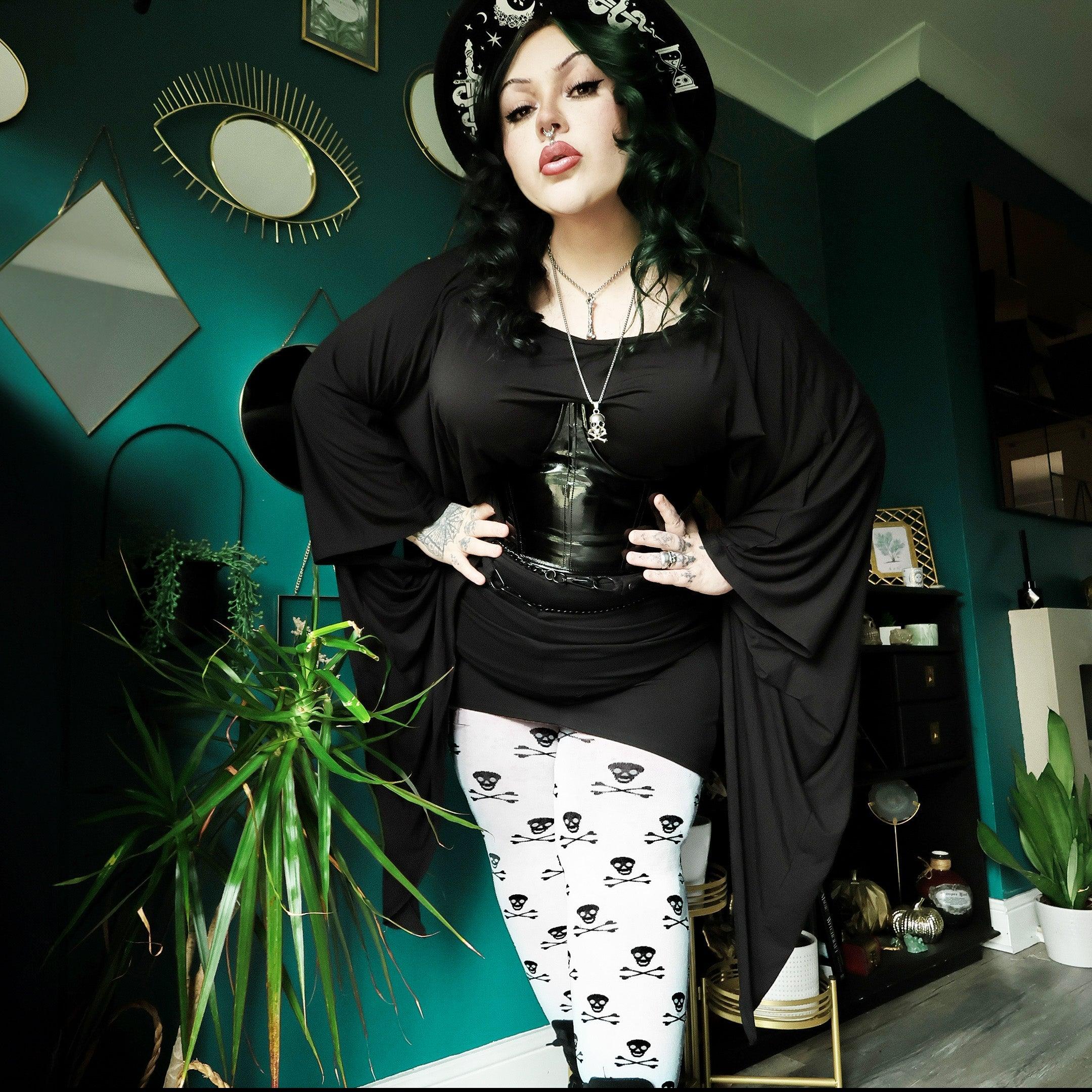 Opaque Tights Skullz - Snow White - Image 7